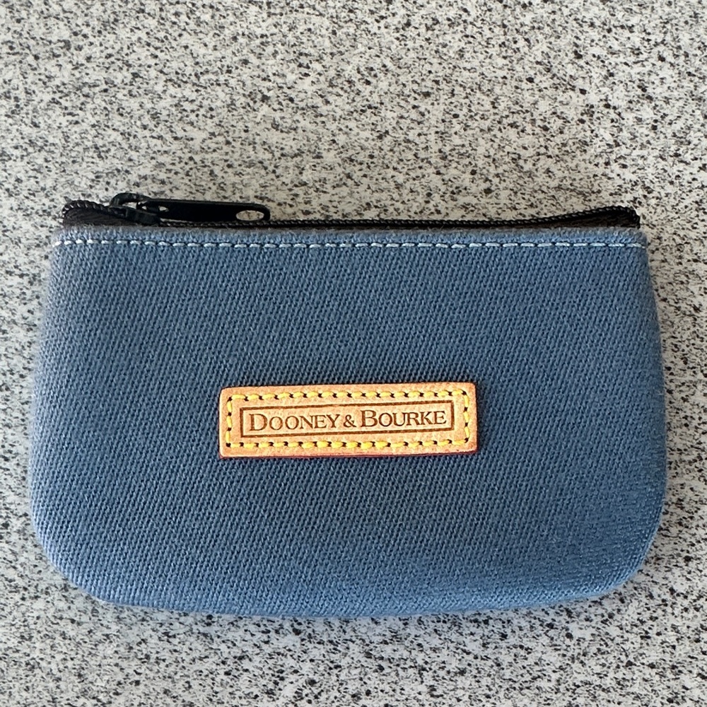 Dooney & Bourke Denim Blue Coin Pouch